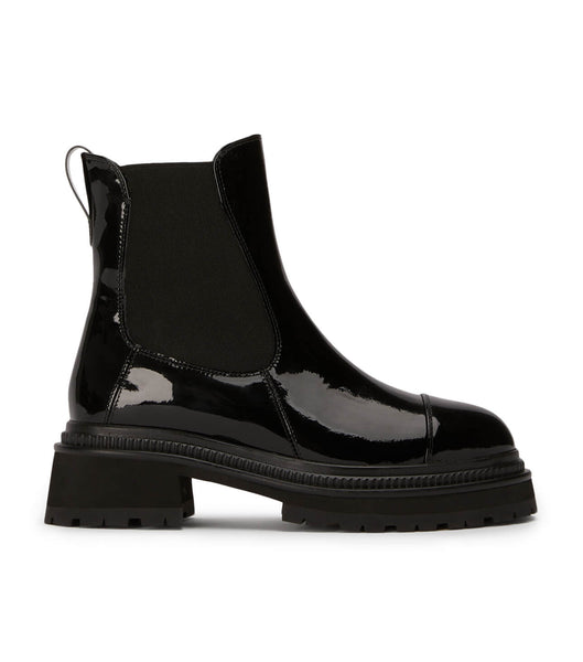 Black Tony Bianco Hurricane Black Hi Shine 5.5cm Ankle Boots | SUSVO29438