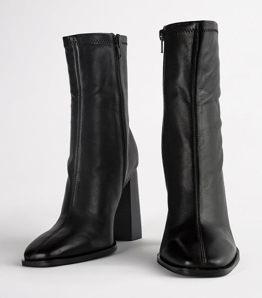 Black Tony Bianco Ines Black Como 10cm Heeled Boots | YUSGT87460