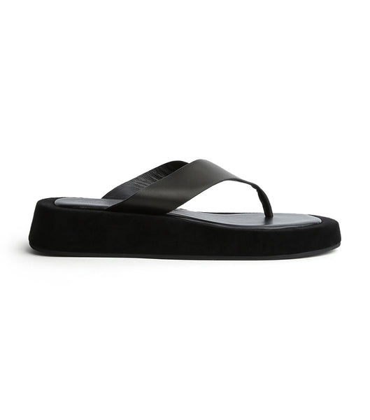 Black Tony Bianco Ives Black Como 3.5cm Slides | EUSVG77984