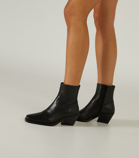 Black Tony Bianco Kamilla Black Como 6cm Ankle Boots | USXMI28624