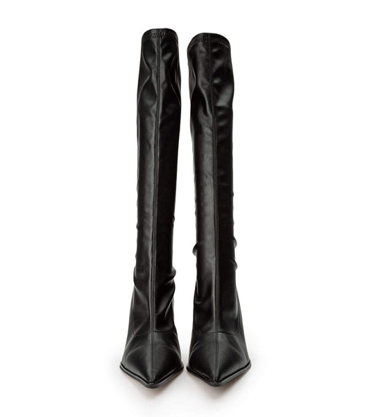 Black Tony Bianco Knight Black Venezia 9.5cm Heeled Boots | USEAH80136