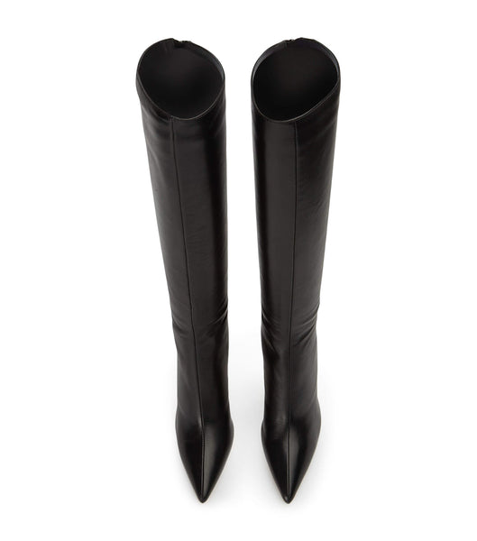 Black Tony Bianco Kortez Black Venice 9.5cm Knee High Boots | DUSKV57567