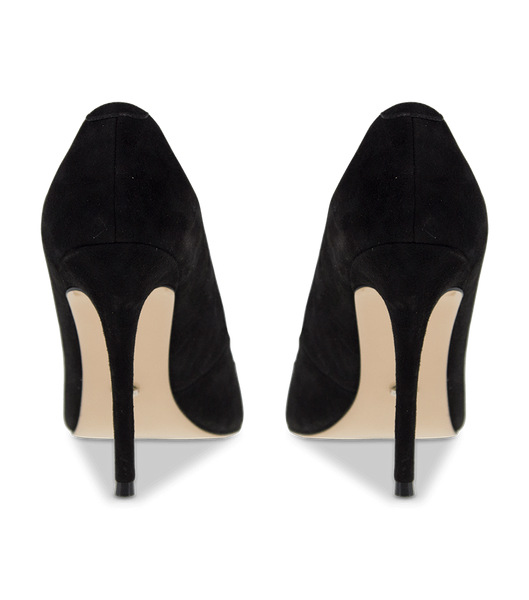 Black Tony Bianco Lotus Black Kid Suede 10.3cm Event Heels | USZPD52221