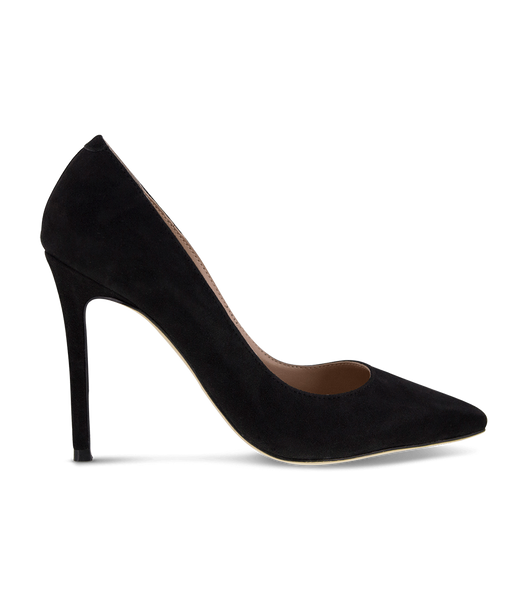 Black Tony Bianco Lotus Black Kid Suede 10.3cm Event Heels | USZPD52221