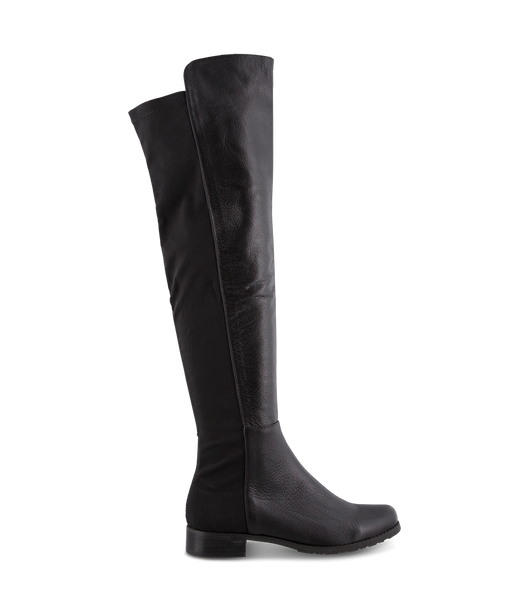 Black Tony Bianco Panache Black Luxe/Black Micro Stretch 3cm Knee High Boots | DUSVO44860