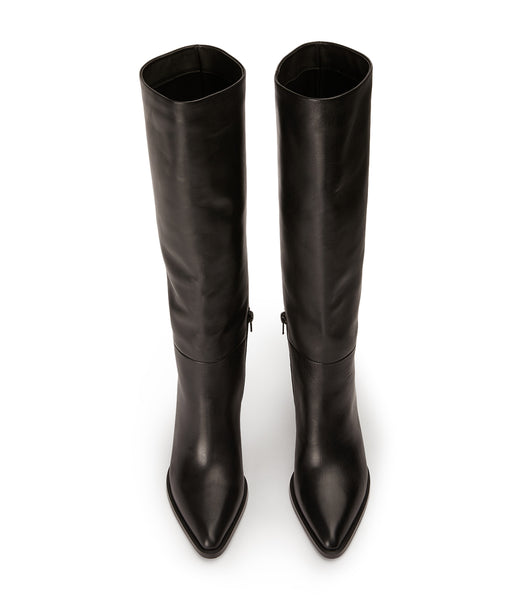 Black Tony Bianco Peppe Black Como 7.5cm Mid Calf Boots | LUSTR39818