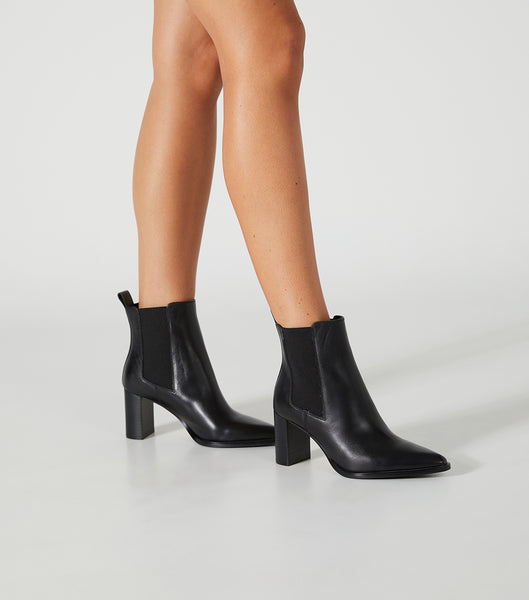 Black Tony Bianco Piston Black Como 7.5cm Heeled Boots | QUSUV99178