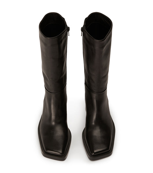 Black Tony Bianco Prestige Black Como 8cm Mid Calf Boots | TUSWZ67733