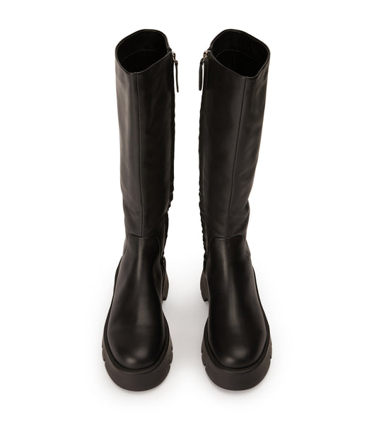 Black Tony Bianco Rage Black Turin 5.5cm Knee High Boots | FUSUI76095