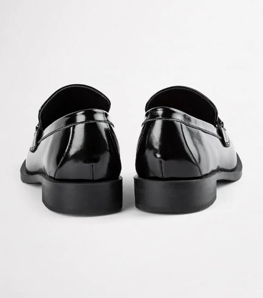 Black Tony Bianco Rebecca Black Hi Shine 2.5cm Loafers | BUSSO22688