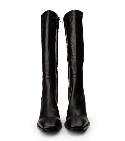 Black Tony Bianco Rylee Black Venice 8.5cm Heeled Boots | USNZX45459