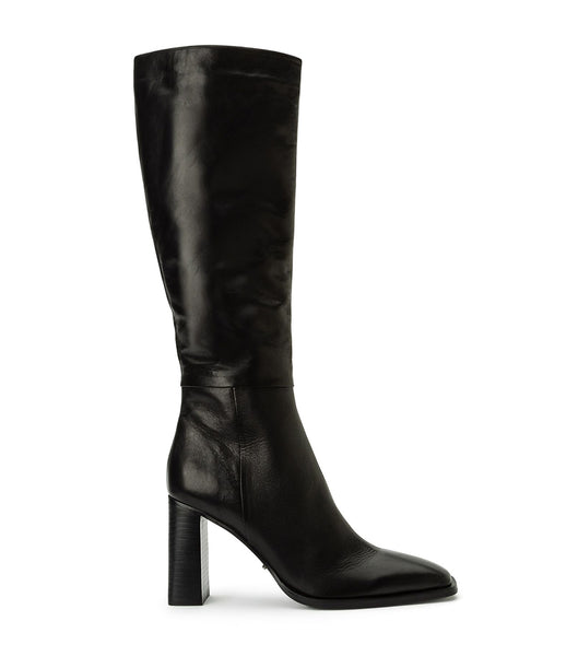 Black Tony Bianco Rylee Black Venice 8.5cm Mid Calf Boots | USQCS45496