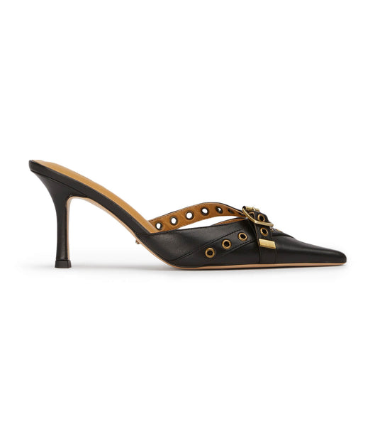 Black Tony Bianco Savoir Black Nappa 8cm Low Heels | SUSVO59109