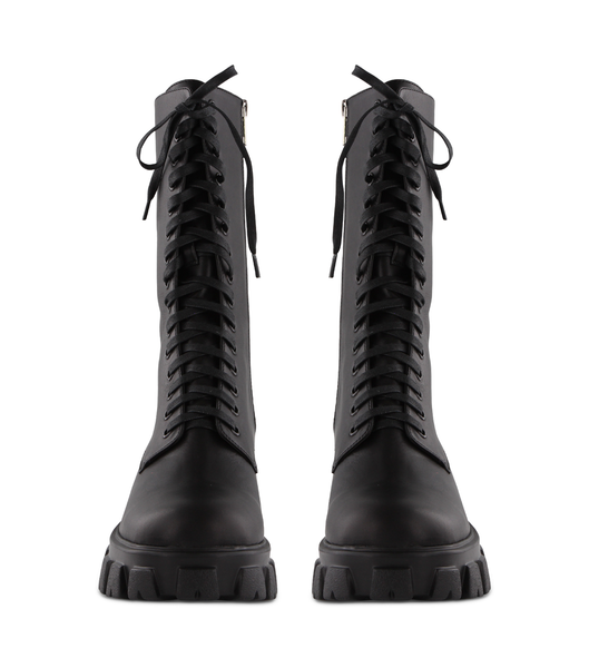 Black Tony Bianco Seattle Black Como 5cm Mid Calf Boots | USJBT24040