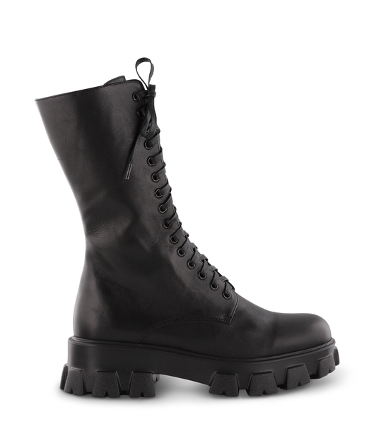 Black Tony Bianco Seattle Black Como 5cm Mid Calf Boots | USJBT24040