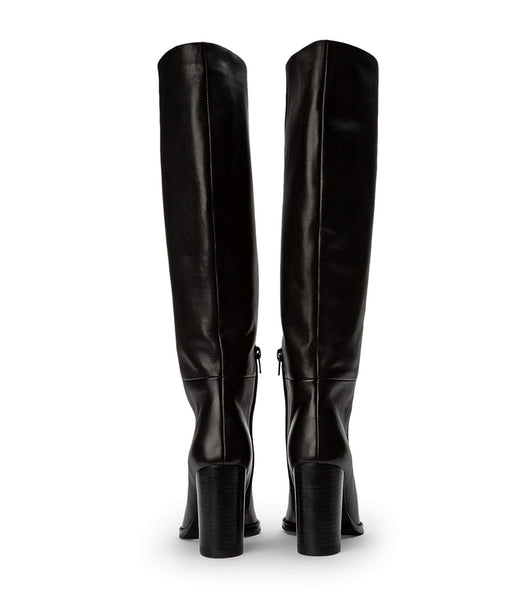 Black Tony Bianco Skyla Black Como 9cm Knee High Boots | BUSSO72871