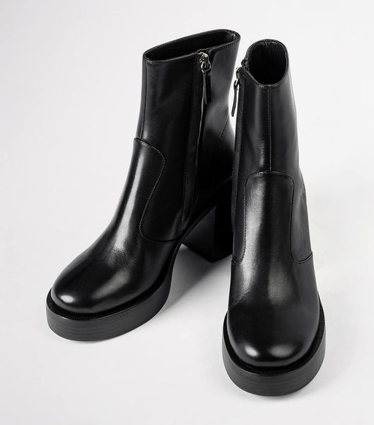 Black Tony Bianco Thunder Black Como 9cm Heeled Boots | BUSSD93189