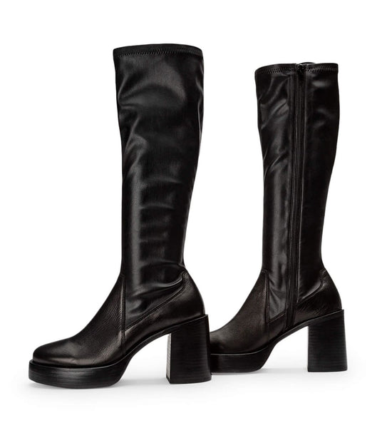 Black Tony Bianco Tibby Black Venice/Black Venezia 9cm Platform Boots | EUSVG19796