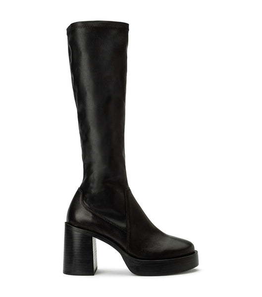 Black Tony Bianco Tibby Black Venice/Black Venezia 9cm Platform Boots | EUSVG19796