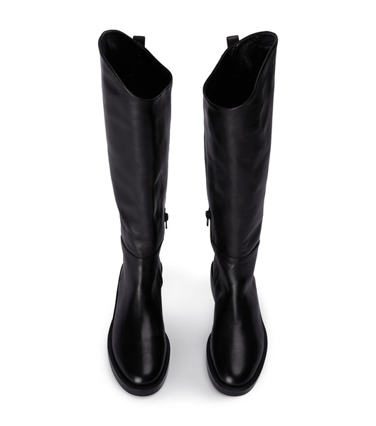 Black Tony Bianco Tyler Black Como 4cm Knee High Boots | USIIZ70478