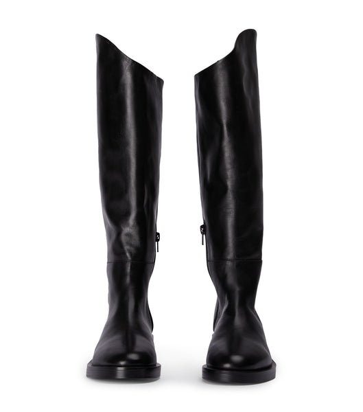 Black Tony Bianco Tyler Black Como 4cm Knee High Boots | USIIZ70478