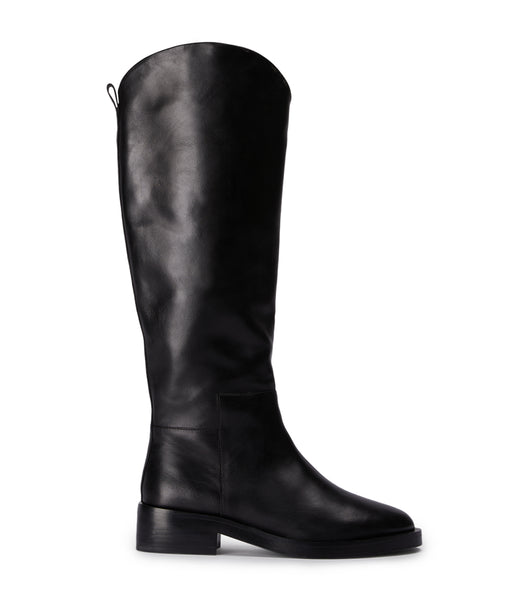 Black Tony Bianco Tyler Black Como 4cm Knee High Boots | USIIZ70478