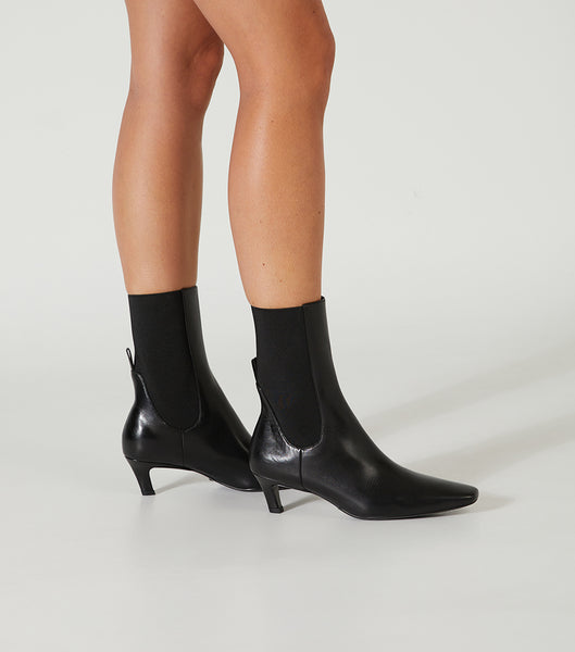 Black Tony Bianco Verona Black Como 5cm Ankle Boots | QUSWA74108