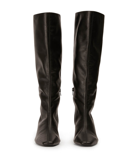 Black Tony Bianco Vixon Black Venice 5cm Knee High Boots | UUSND35173