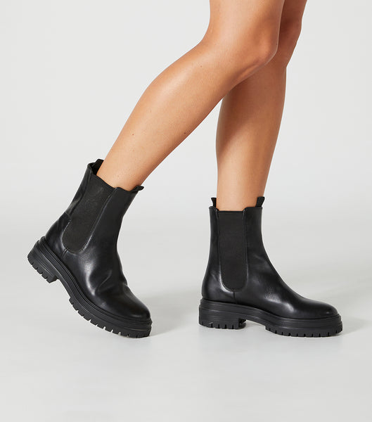 Black Tony Bianco Wolfe Black Como 4.5cm Ankle Boots | AUSWC83465