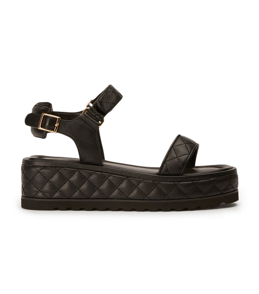 Black Tony Bianco Zahara Black Nappa 6cm Sandals | USJVR76621