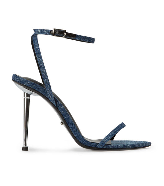 Blue Tony Bianco Myra Blue Denim 10.5cm Event Heels | USCVG12956