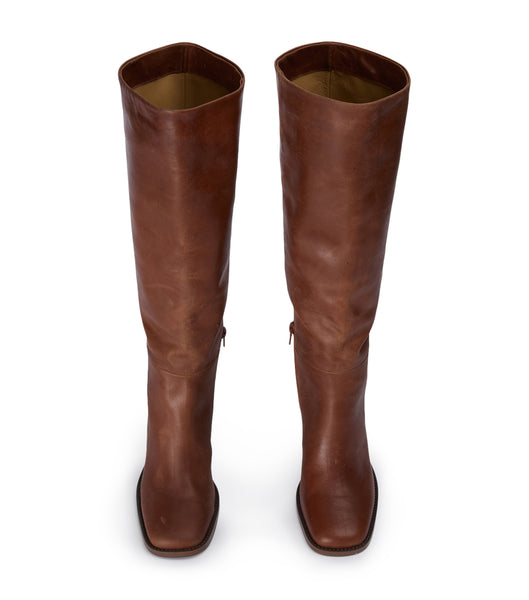 Brown Tony Bianco Asher Cognac 8.5cm Knee High Boots | FUSHY95704