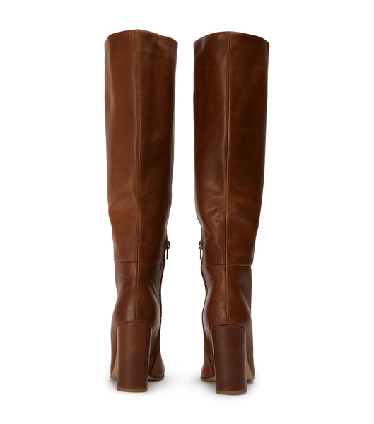 Brown Tony Bianco Boss Cognac 9.5cm Heeled Boots | EUSHC23872