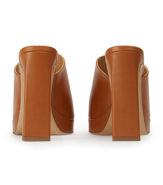 Brown Tony Bianco Dover Tan Como 11.5cm Block Heels | TUSWZ98564