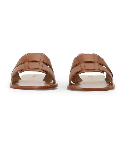 Brown Tony Bianco Force Tan 1cm Sandals | USJZR65742