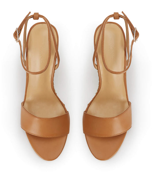 Brown Tony Bianco Gizmo Tan Como 11cm Wedges | PUSQX71644