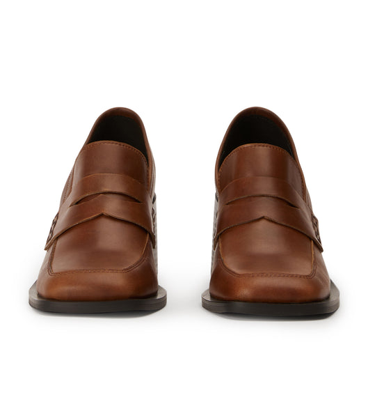 Brown Tony Bianco Lomax Cognac 6.5cm Loafers | LUSSX35509