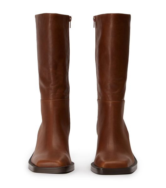 Brown Tony Bianco Prestige Cognac 8cm Knee High Boots | USICD69344