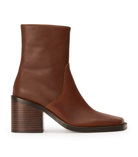 Brown Tony Bianco Prince Cognac 8cm Ankle Boots | BUSSO95566