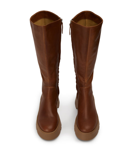 Brown Tony Bianco Rage Cognac 5.5cm Knee High Boots | ZUSNQ18199