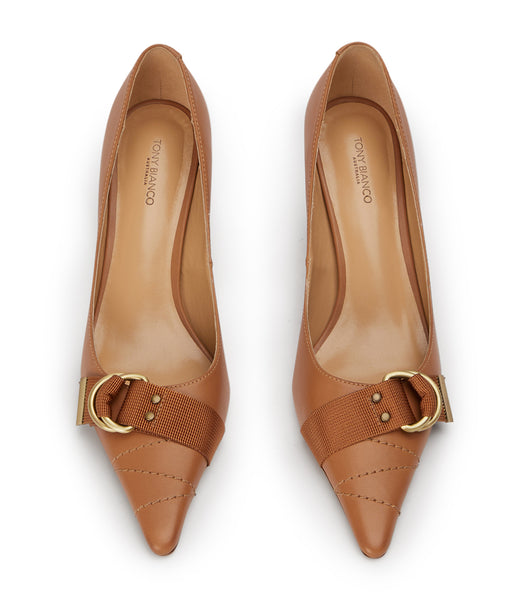 Brown Tony Bianco Saje Tan Como 8cm Low Heels | BUSSD29610