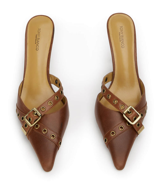 Brown Tony Bianco Savoir Cognac 8cm Court Shoes | FUSHY11933