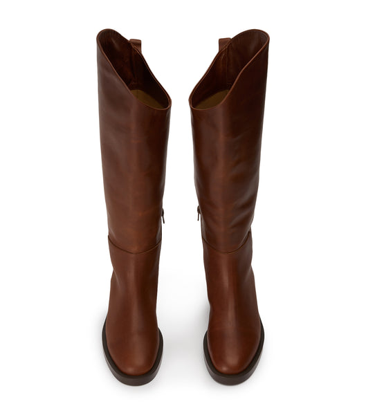 Brown Tony Bianco Tyler Cognac 4cm Knee High Boots | XUSBH13677