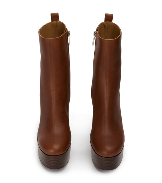 Brown Tony Bianco Tyra Cognac 12cm Ankle Boots | USJZR17050