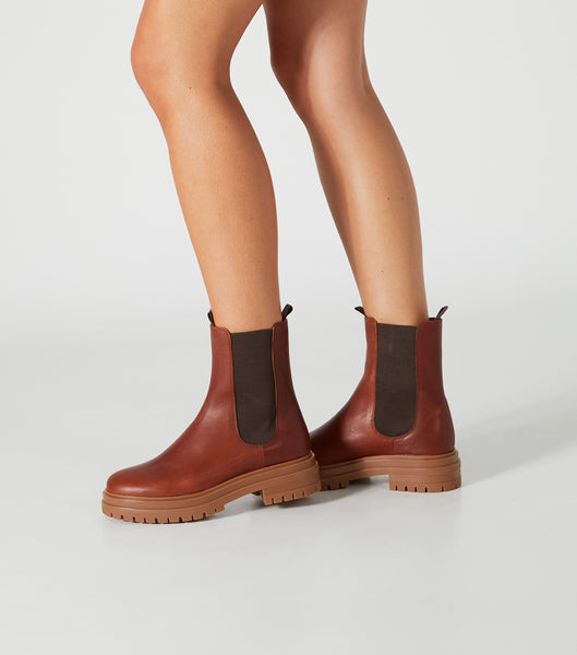 Brown Tony Bianco Wolfe Cognac 4.5cm Ankle Boots | YUSVQ30073