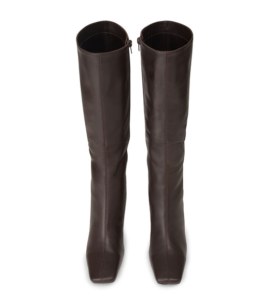 Chocolate Tony Bianco Fantasy Chocolate Nappa 8cm Heeled Boots | USJZR23245