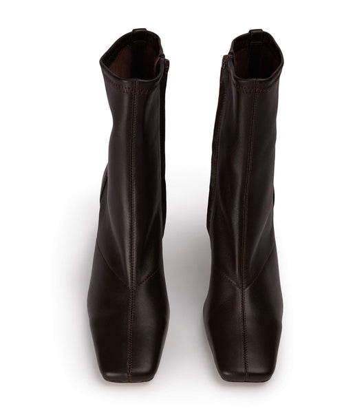 Chocolate Tony Bianco Fomo Chocolate Nappa 8cm Heeled Boots | FUSHY31905