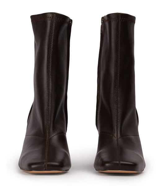 Chocolate Tony Bianco Fomo Chocolate Nappa 8cm Heeled Boots | FUSHY31905