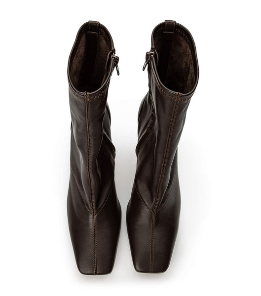 Chocolate Tony Bianco Halsey Chocolate Nappa 10.5cm Heeled Boots | USCIF75796