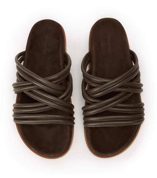 Chocolate Tony Bianco Loki Chocolate Nappa Sandals | USQAV90788